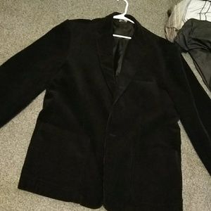 Casual suede suit jacket